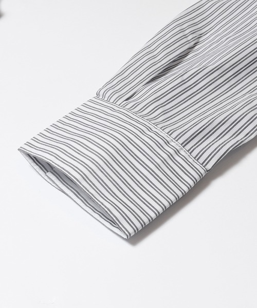 coca（coca）（コカ）の「SOLOTEX(R)使用フレアシャツワンピース（シャツワンピース・レディース・ホワイト/ブルー・S/M/L）」の17枚目の写真