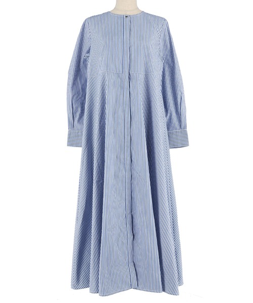 coca（coca）（コカ）の「SOLOTEX(R)使用フレアシャツワンピース（シャツワンピース・レディース・ホワイト/ブルー・S/M/L）」の20枚目の写真