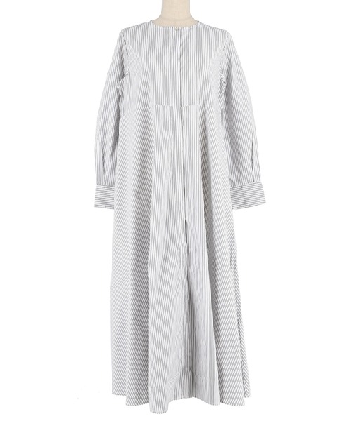 coca（coca）（コカ）の「SOLOTEX(R)使用フレアシャツワンピース（シャツワンピース・レディース・ホワイト/ブルー・S/M/L）」の21枚目の写真