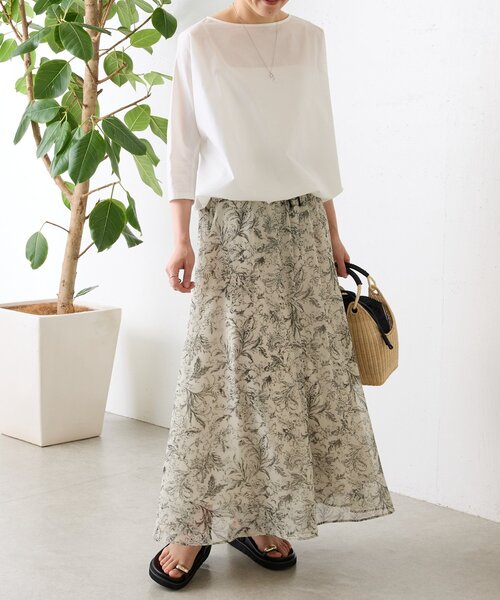 BEARDSLEY（ビアズリー）の「更紗柄サルエルワイドパンツ（その他パンツ・レディース・ベージュ・FREE）」の6枚目の写真