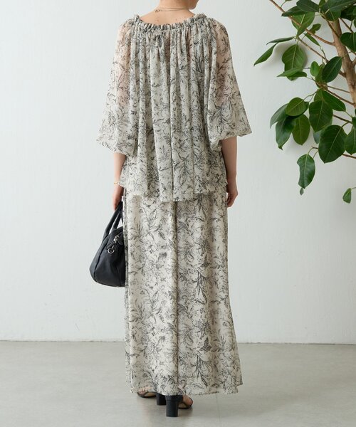 BEARDSLEY（ビアズリー）の「更紗柄サルエルワイドパンツ（その他パンツ・レディース・ベージュ・FREE）」の12枚目の写真