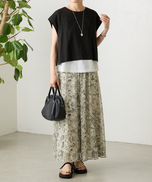 BEARDSLEY（ビアズリー）の「更紗柄サルエルワイドパンツ（その他パンツ・レディース・ベージュ・FREE）」の20枚目の写真