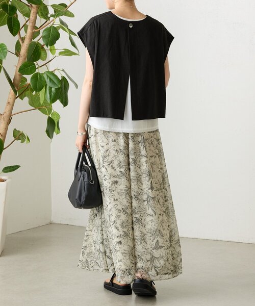 BEARDSLEY（ビアズリー）の「更紗柄サルエルワイドパンツ（その他パンツ・レディース・ベージュ・FREE）」の22枚目の写真