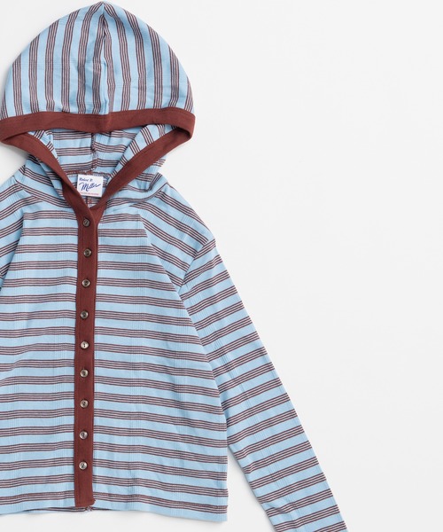 MAISON SPECIAL(メゾンスペシャル)の「【MILLER】Rib Hoodie Cardigan/リブフーディーカーディガン(パーカー・レディース・チャコールグレー/ブラック/ブルー・FREE)」の16枚目の写真