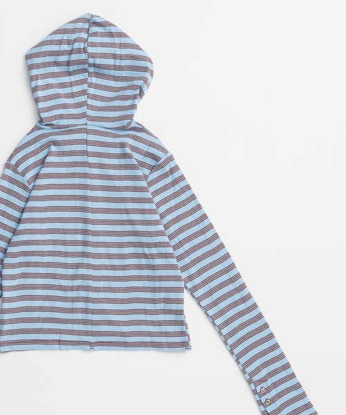 MAISON SPECIAL(メゾンスペシャル)の「【MILLER】Rib Hoodie Cardigan/リブフーディーカーディガン(パーカー・レディース・チャコールグレー/ブラック/ブルー・FREE)」の21枚目の写真