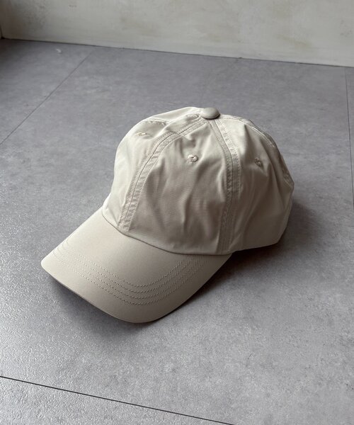DouDou(ドゥドゥ)の「撥水加工ナイロンキャップ(ハット・レディース・グレイッシュベージュ/ブラック・FREE)」の13枚目の写真