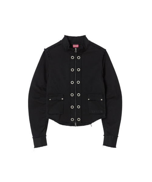 NYXX（エヌワイエックスエックス）の「EYELET COTTON JACKET BLACK（その他アウター・レディース・その他・F）」の2枚目の写真