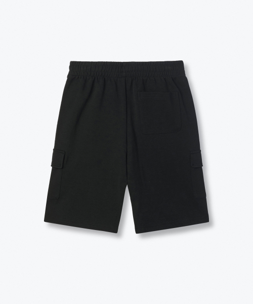 MUSINSA STANDARD KIDS（ムシンサスタンダードキッズ）の「ダブルニットカーゴバミューダスウェットパンツ[ブラック]（その他パンツ・レディース・その他・100/110/120/130/140/150/160）」の3枚目の写真