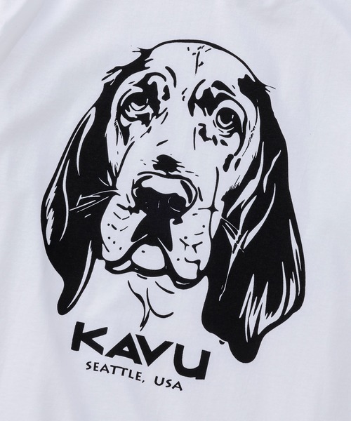 KAVU(カブー)の「KAVU/カブー 26 Dog Tee/ドッグ Tシャツ(Tシャツ/カットソー・メンズ・ヘザーグレー/サンドベージュ/ホワイト・LARGE/X-LARGE/MEDIUM)」の6枚目の写真