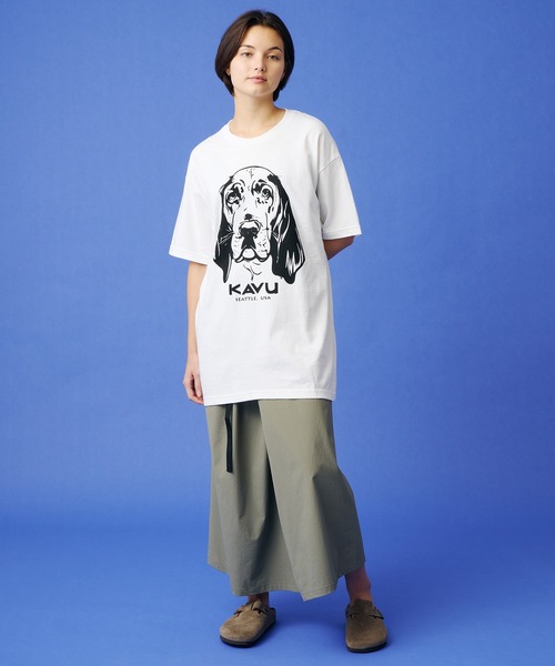 KAVU(カブー)の「KAVU/カブー 26 Dog Tee/ドッグ Tシャツ(Tシャツ/カットソー・メンズ・ヘザーグレー/サンドベージュ/ホワイト・LARGE/X-LARGE/MEDIUM)」の8枚目の写真