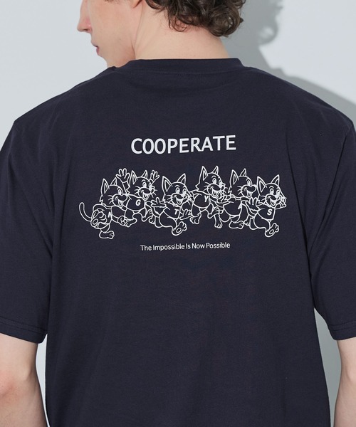 coca(coca)(コカ)の「ユニセックス キャラプリントT(Tシャツ/カットソー・メンズ・ネイビー/ホワイト・L/XL/M)」の6枚目の写真