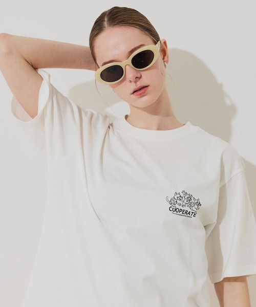 coca(coca)(コカ)の「ユニセックス キャラプリントT(Tシャツ/カットソー・メンズ・ネイビー/ホワイト・L/XL/M)」の10枚目の写真