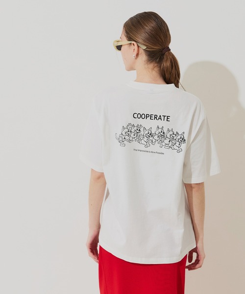 coca(coca)(コカ)の「ユニセックス キャラプリントT(Tシャツ/カットソー・メンズ・ネイビー/ホワイト・L/XL/M)」の11枚目の写真