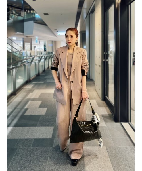 ALLSAINTS(オールセインツ)の「AVERIE TENCEL RELAXED FIT BLAZER | AVERIE テンセル リラックス フィット ブレザー(テーラードジャケット・レディース・ライラック系・6/4/10/8)」の9枚目の写真
