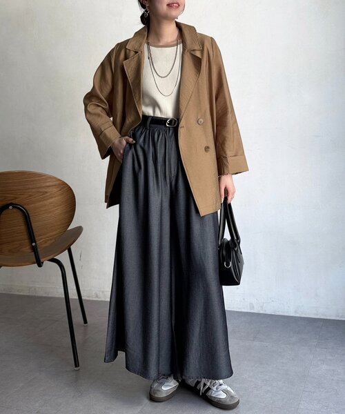 Chez toi（シェトワ）の「シアーテーラードジャケット（テーラードジャケット・レディース・オフホワイト/ベージュ・FREE）」の16枚目の写真