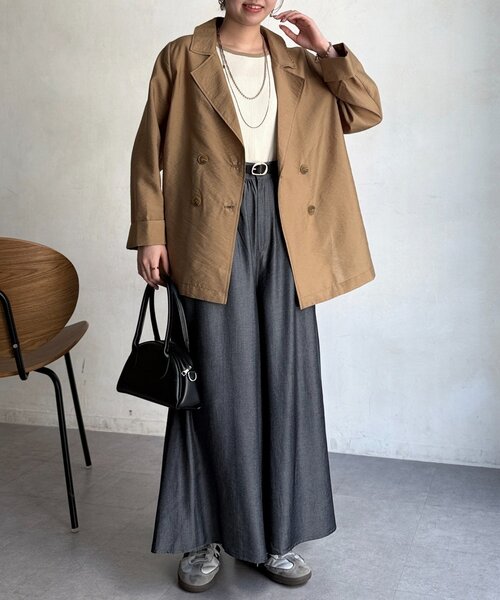 Chez toi（シェトワ）の「シアーテーラードジャケット（テーラードジャケット・レディース・オフホワイト/ベージュ・FREE）」の17枚目の写真