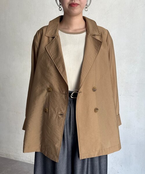 Chez toi（シェトワ）の「シアーテーラードジャケット（テーラードジャケット・レディース・オフホワイト/ベージュ・FREE）」の21枚目の写真