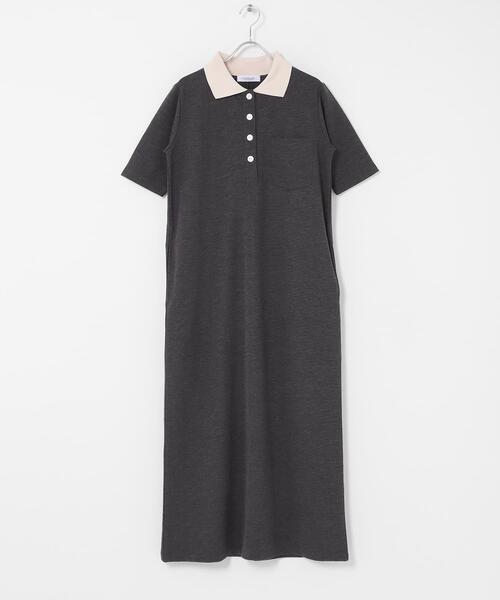 URBAN RESEARCH Sonny Label(アーバンリサーチサニーレーベル)の「カットポロワンピース(ワンピース・レディース・チャコールグレー/ブラック・FREE)」の17枚目の写真