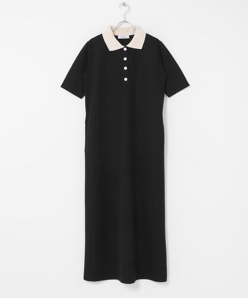 URBAN RESEARCH Sonny Label(アーバンリサーチサニーレーベル)の「カットポロワンピース(ワンピース・レディース・チャコールグレー/ブラック・FREE)」の7枚目の写真
