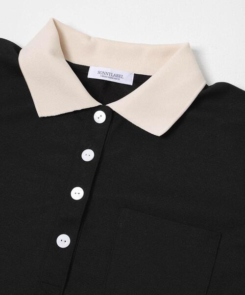 URBAN RESEARCH Sonny Label(アーバンリサーチサニーレーベル)の「カットポロワンピース(ワンピース・レディース・チャコールグレー/ブラック・FREE)」の8枚目の写真
