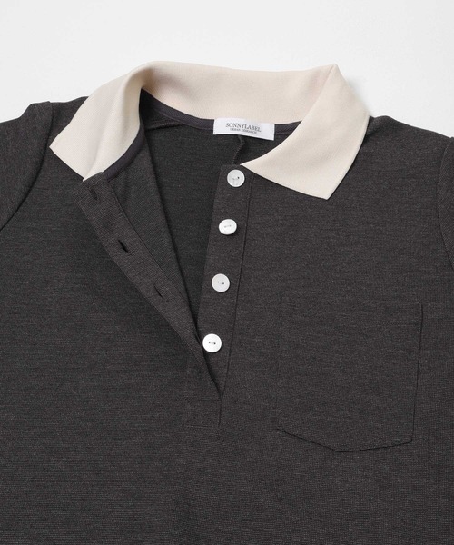 URBAN RESEARCH Sonny Label(アーバンリサーチサニーレーベル)の「カットポロワンピース(ワンピース・レディース・チャコールグレー/ブラック・FREE)」の20枚目の写真