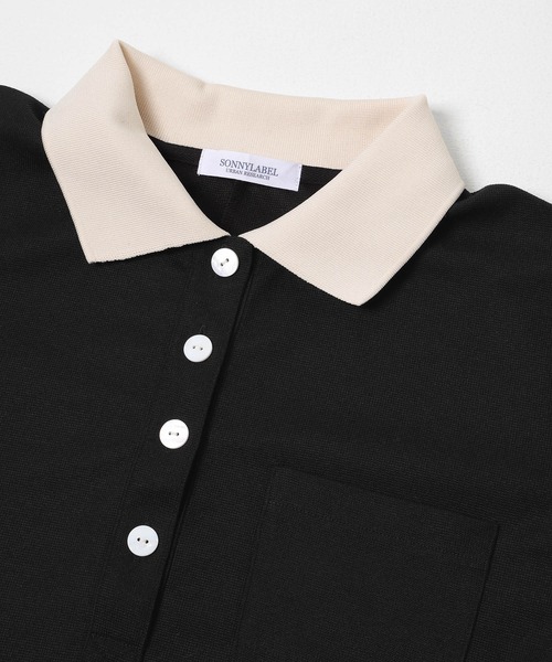 URBAN RESEARCH Sonny Label(アーバンリサーチサニーレーベル)の「カットポロワンピース(ワンピース・レディース・チャコールグレー/ブラック・FREE)」の19枚目の写真