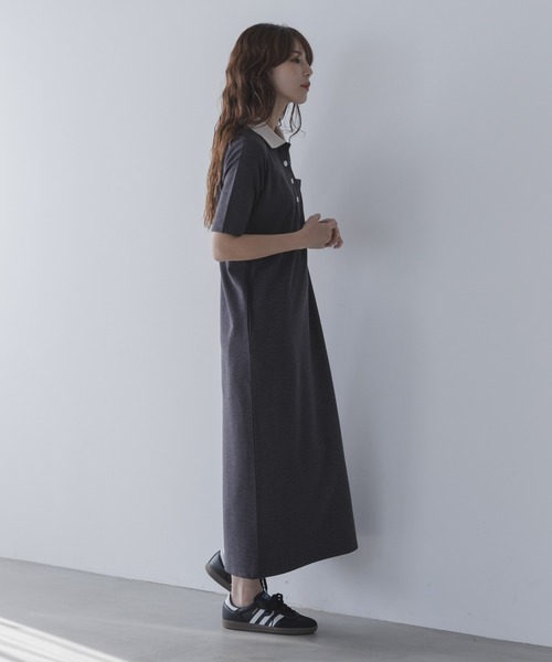 URBAN RESEARCH Sonny Label(アーバンリサーチサニーレーベル)の「カットポロワンピース(ワンピース・レディース・チャコールグレー/ブラック・FREE)」の11枚目の写真