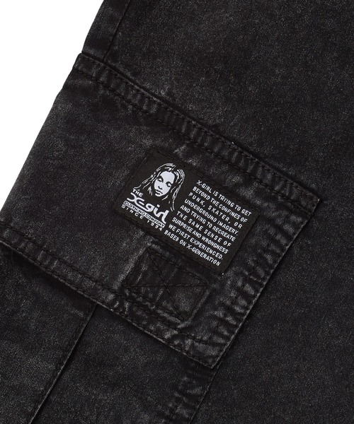 X-girl(エックスガール)の「FADED EASY CARGO PANTS(カーゴパンツ・レディース・ブラック/ベージュ/ライトピンク・S/M)」の13枚目の写真