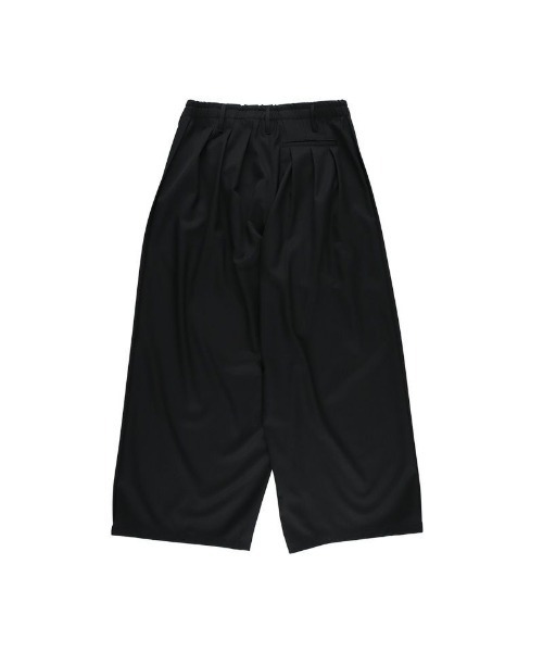 sulvam(サルバム)の「【sulvam/サルバム】ギャバジンタックワイドパンツ(その他パンツ・メンズ・ブラック・S/M)」の2枚目の写真