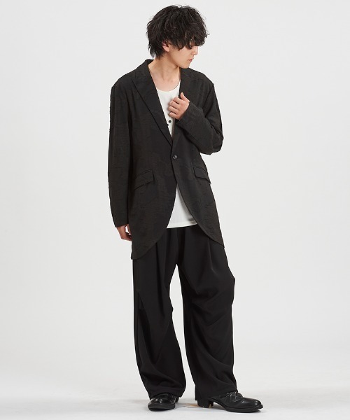 NO ID.(ノーアイディ)の「mj11428-モーニングジャケット(458006-433J)(テーラードジャケット・メンズ・ブラック系その他/ブラック・2/1)」の16枚目の写真