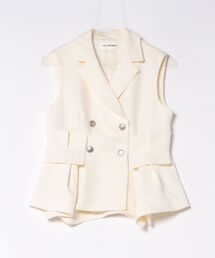 LILY BROWN（リリーブラウン）の「ツイードプリエペプラムジレ（その他アウター）」