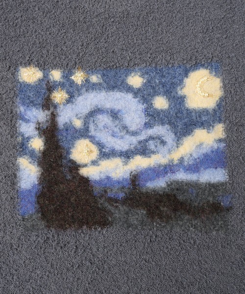 amok(アモク)の「STARRY NIGHT KNIT(ニット/セーター・メンズ・ブラック/ミント・M/S)」の7枚目の写真