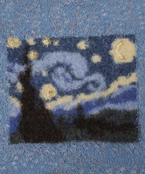 amok(アモク)の「STARRY NIGHT KNIT(ニット/セーター・メンズ・ブラック/ミント・M/S)」の8枚目の写真