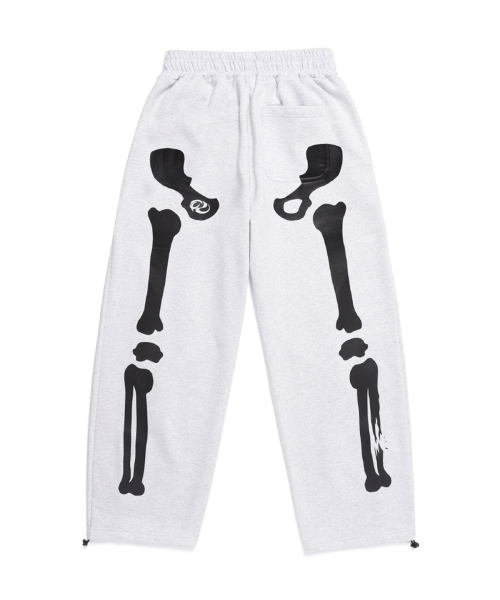PIMADAZIWIN（ピマダジウィン）の「Bone Crash Pants_[White Melange]（スウェットパンツ・レディース・ホワイト・SMALL/MEDIUM/LARGE）」の4枚目の写真