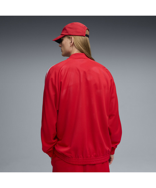 PUMA（プーマ）の「PUMA プーマ メンズ フェラーリ T7 オーバーサイズ トラックジャケット（ジャージ・メンズ・ブラック/レッド・X-SMALL/X-LARGE/LARGE/MEDIUM/SMALL）」の10枚目の写真