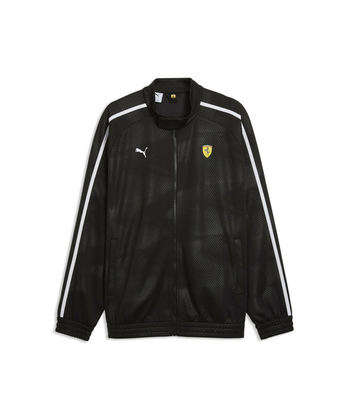 PUMA（プーマ）の「PUMA プーマ メンズ フェラーリ T7 オーバーサイズ トラックジャケット（ジャージ・メンズ・ブラック/レッド・X-SMALL/X-LARGE/LARGE/MEDIUM/SMALL）」の9枚目の写真