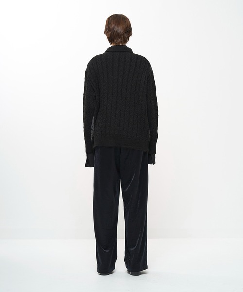 Juha(ユハ)の「COLLARED ARGYLE CARDIGAN(カーディガン/ボレロ・メンズ・ネイビー/ブラウン/ブラック・4/3)」の6枚目の写真