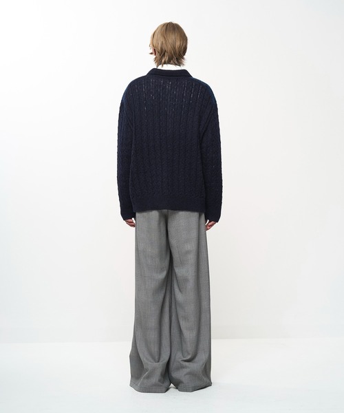 Juha(ユハ)の「COLLARED ARGYLE CARDIGAN(カーディガン/ボレロ・メンズ・ネイビー/ブラウン/ブラック・4/3)」の12枚目の写真