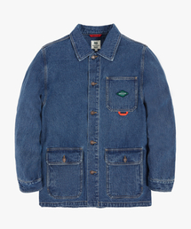 GEECOON（ジークーン）の「デニムウォッシングワークジャケット GEE245-203 ダークブルー（デニムジャケット）」