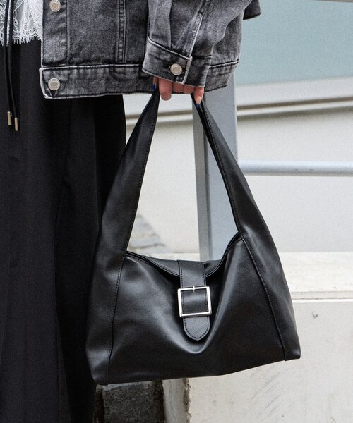 goocy（グーシー）の「ミニマルハンドバッグ（トートバッグ・レディース・ブラック/アイボリー/ブラウン・FREE）」の2枚目の写真