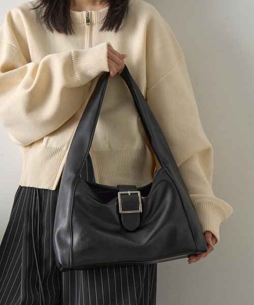 goocy（グーシー）の「ミニマルハンドバッグ（トートバッグ・レディース・ブラック/アイボリー/ブラウン・FREE）」の4枚目の写真