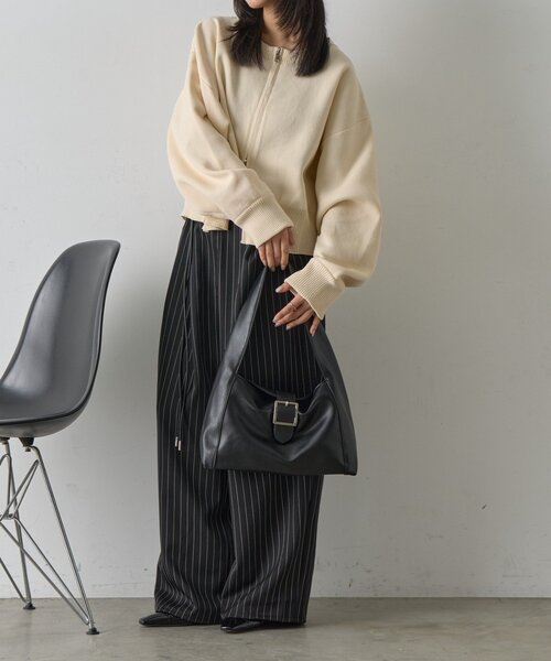 goocy（グーシー）の「ミニマルハンドバッグ（トートバッグ・レディース・ブラック/アイボリー/ブラウン・FREE）」の5枚目の写真