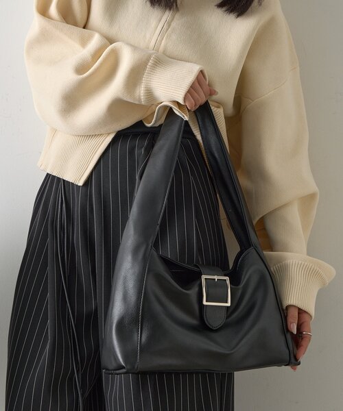 goocy（グーシー）の「ミニマルハンドバッグ（トートバッグ・レディース・ブラック/アイボリー/ブラウン・FREE）」の7枚目の写真