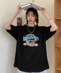 ARCADE（アーケード）の「カレッジロゴ Tシャツ 半袖 ビッグシルエット ヴィンテージスタイル テロンテロン生地（Tシャツ/カットソー）」