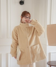 APRILY（アプリリー）の「3wayネックブークレボアコート（ダウンジャケット/コート）」