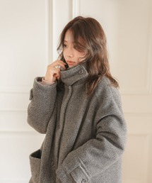 APRILY（アプリリー）の「3wayネックブークレボアコート（ダウンジャケット/コート）」