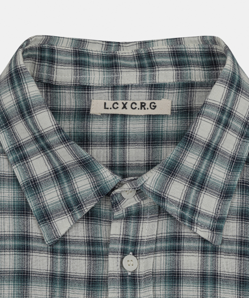 LETTERCOMO(レテルコモ)の「エイプレイ パステルチェックシャツ ピーチグリーン(シャツ/ブラウス・レディース・その他・MEDIUM/LARGE)」の4枚目の写真