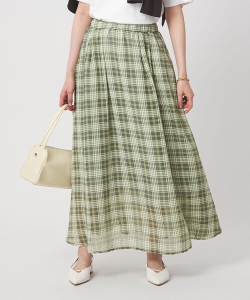 ⭐︎美品⭐︎6点セットgreen label relaxing チェック柄　120 セール】シアー チェック ロング スカート（スカート）｜green label