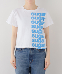 【Ashley Williams】 WHITE CROPPED T-SHIRT