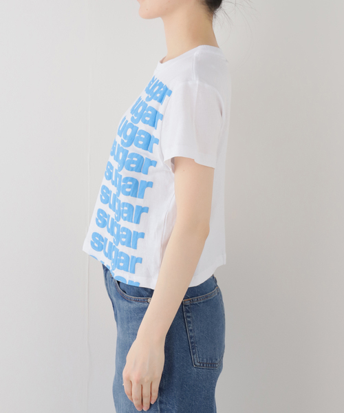 ASHLEY WILLIAMS(アシュリーウィリアムス)の「【Ashley Williams】 WHITE CROPPED T-SHIRT(Tシャツ/カットソー・レディース・ホワイト・X-SMALL)」の2枚目の写真